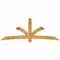 Ekena Millwork Davenport Rough Sawn Timber Gable Bracket, Western Red Cedar, 108"W x 40"H x 6"D x 6"F, 9/12 Pitch GBW108X40X0606DAV00RWR - alternate 1